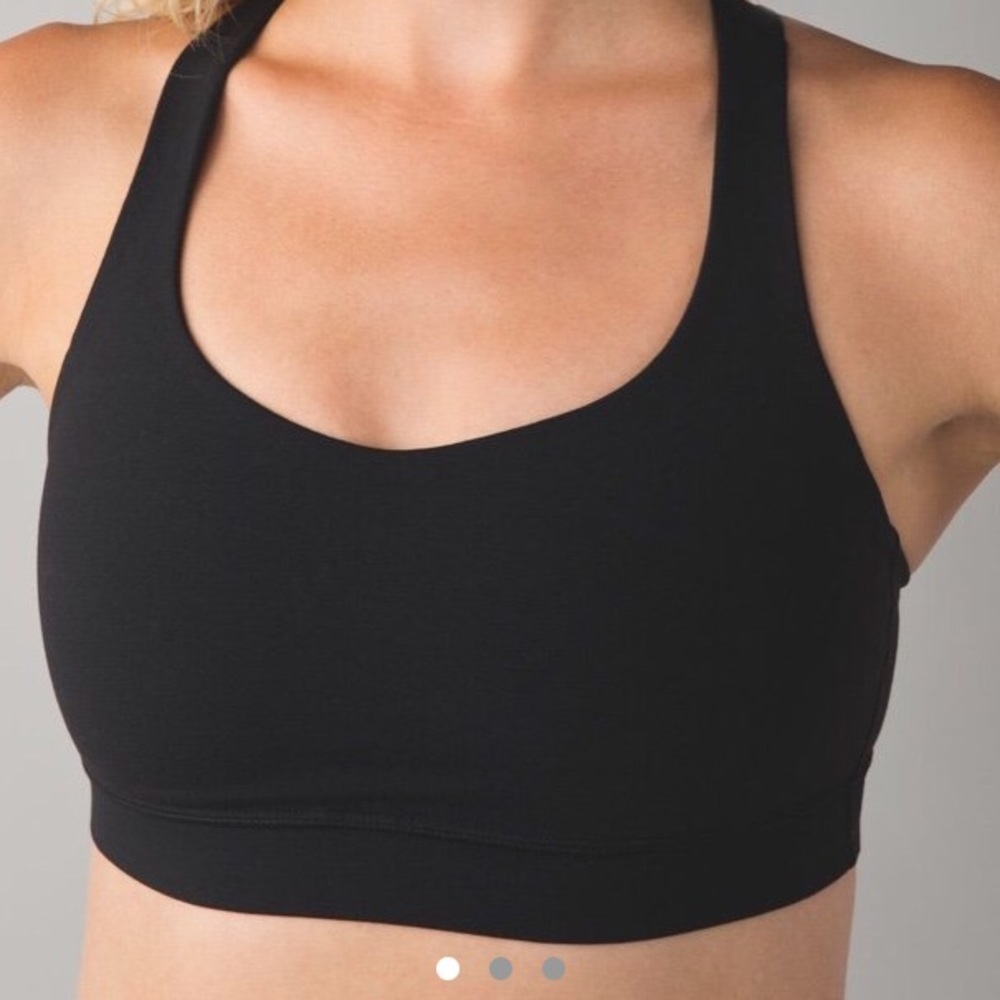 black sports bra from Lululemon